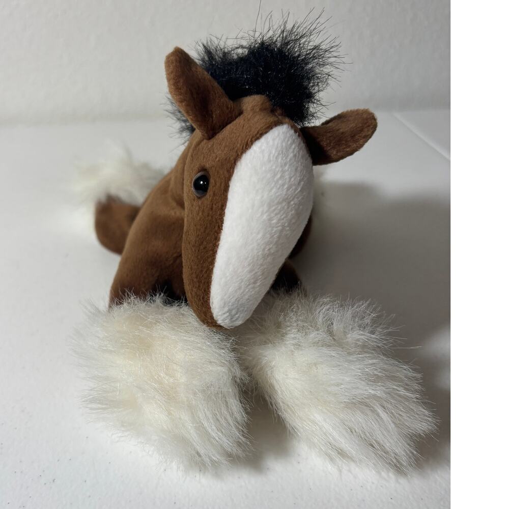 SeaWorld Sea World Bean Bag Plush Stuffed Animal Clydesdale Horse 8" - Picture 2 of 9